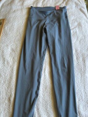 Old Navy Active Powerpress Leggings Large Light Blue EPC